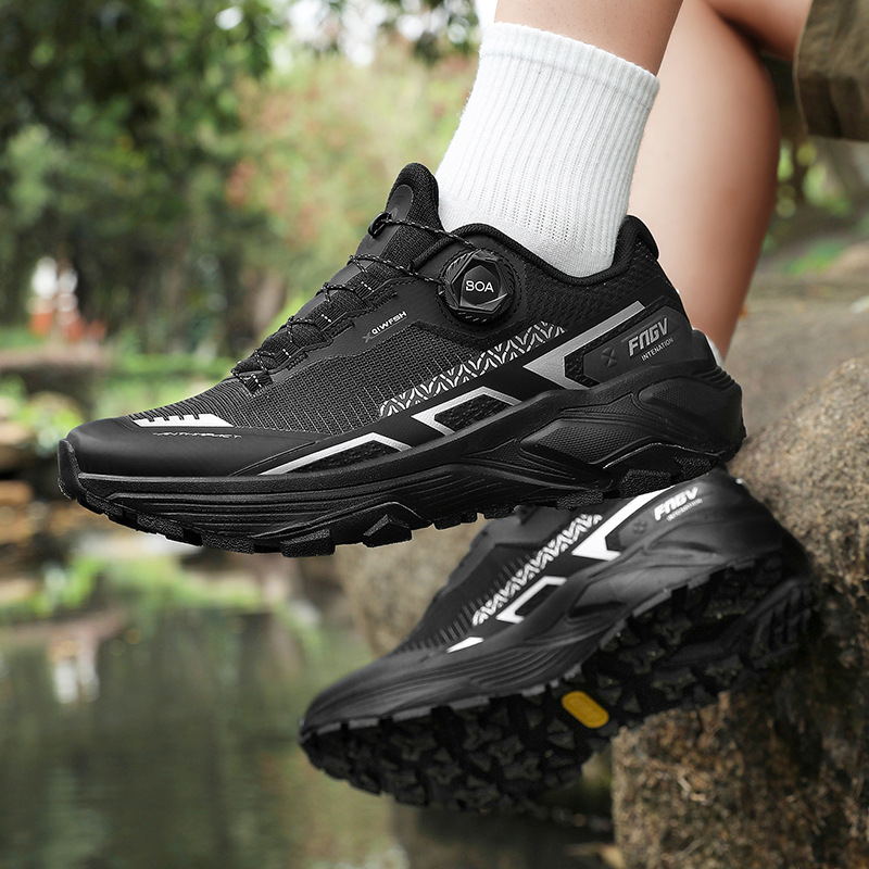 Mychonly Woven TPU Mesh EVA Rubber Hiking Sneakers