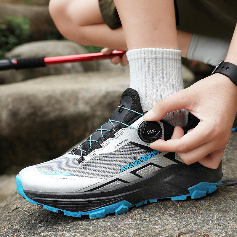 Mychonly Woven TPU Mesh EVA Rubber Hiking Sneakers