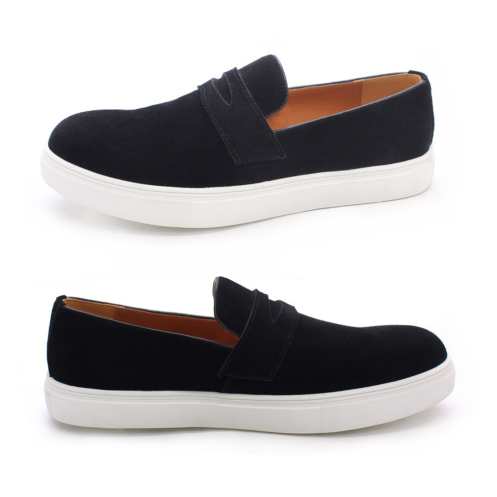 Mychonly Full-Grain Leather Microfiber Rubber Sneakers – Weekend Wear