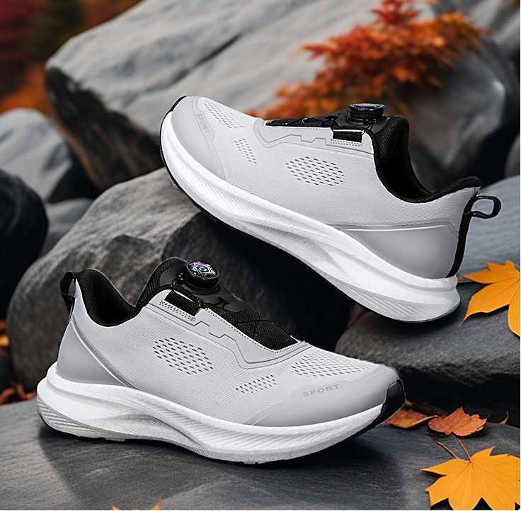 Mychonly Knit Cotton Fabric Running Shoes