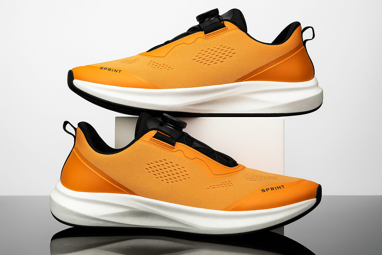 Mychonly Knit Cotton Fabric Running Shoes