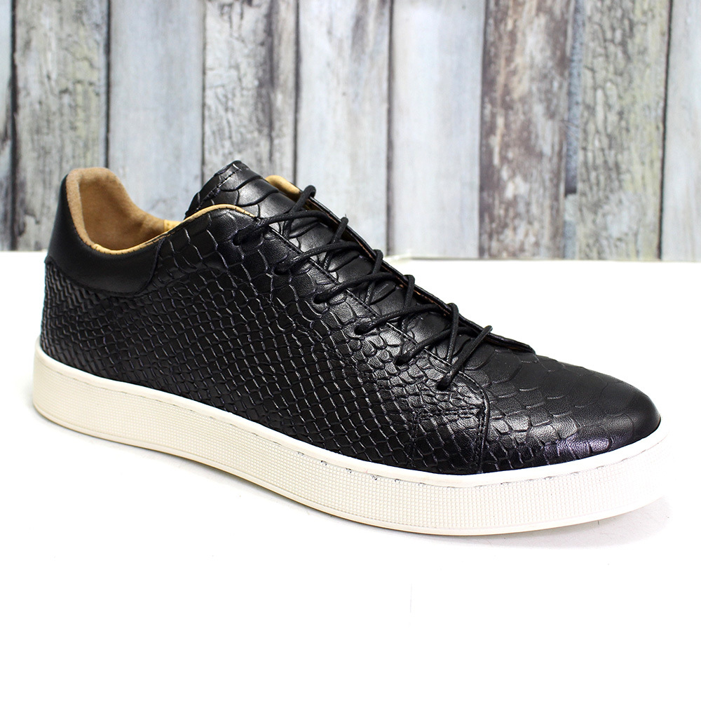 Mychonly Full-Grain Leather Microfiber Rubber Sneakers – Everyday Comfort