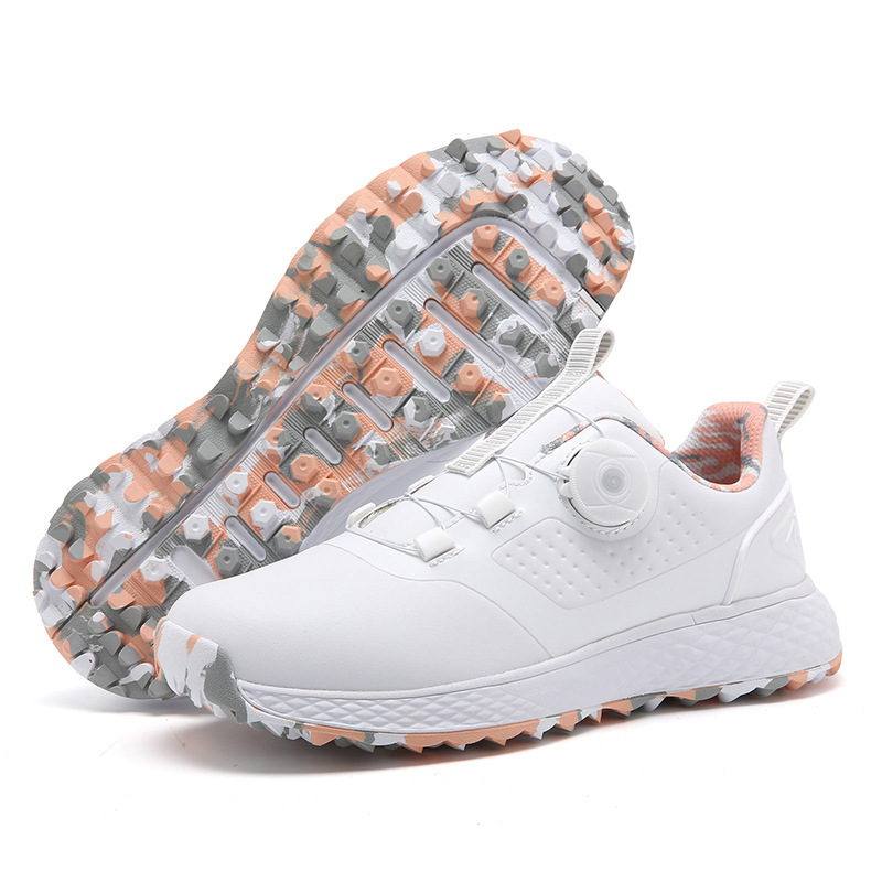 Mychonly Microfiber Cotton Fabric Rubber Golf Shoes